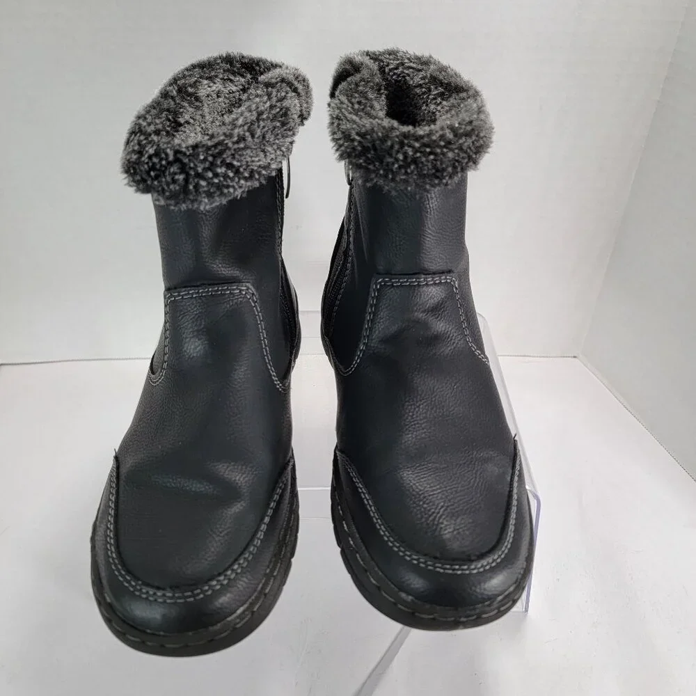 Khombu‎ Addison Womens 6 Black Memory Foam Water Repellent Winter Vegan Boots